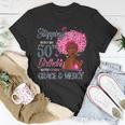 50Th Birthday Squad Stepping Into 50 Years Old Black Womens Unisex T-Shirt Funny Gifts