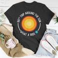 90Th Birthday Retro 90Th Trip Around The Sun What A Ride Unisex T-Shirt Funny Gifts
