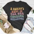 A Womans Body Is Her Own Fucking Business Vintage Unisex T-Shirt Unique Gifts