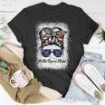 Air Force Mom Messy Bun Sunglasses Military Mom Mothers Day Unisex T-Shirt Funny Gifts