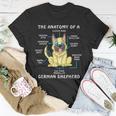 Anatomy Of German Shepherd Unisex T-Shirt Unique Gifts