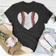 Baseball Heart Fun Mom Dad Men Women Softball Wife Unisex T-Shirt Unique Gifts