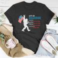 Biden Funny Bigfoot Sayings Usa Flag For Sasquatch Believe Unisex T-Shirt Unique Gifts