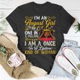 Birthday August Queen Girls Im An August Girl T-shirt Personalized Gifts