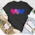 Bisexual Heart Bisexuality Bi Love Flag Lgbtq Pride Unisex T-Shirt Unique Gifts