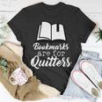 Book Lovers - Bookmarks Are For Quitters Tshirt Unisex T-Shirt Unique Gifts