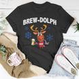 Brew-Dolph Christmas Reindeer Tshirt Unisex T-Shirt Unique Gifts