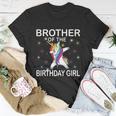 Brother Of The Birthday Girl Unicorn Dabbing Party Tshirt Unisex T-Shirt Unique Gifts