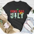Christmas In July Merry Christmas Summer Funny Santa Unisex T-Shirt Unique Gifts