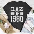Class Of 1980 School Graduation Unisex T-Shirt Unique Gifts