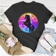 Colorful Retro 80S Eighties Lightning Galaxy Horse Unisex T-Shirt Unique Gifts