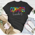 Computer Teacher Tie Dye School Appreciation T-shirt Personalized Gifts