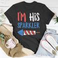 Couples Matching 4Th Of July - Im His Sparkler Unisex T-Shirt Unique Gifts