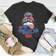 Cute All American Girl Usa Flag Unisex T-Shirt Unique Gifts