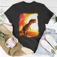 Desert Sun Galaxy Trex Dinosaur Unisex T-Shirt Unique Gifts