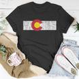 Distressed Colorado State Flag Denver Co Patriotic Tshirt Unisex T-Shirt Unique Gifts