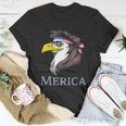 Eagle With A Mullet Merica 4Th Of July Usa American Flag Gift Unisex T-Shirt Unique Gifts