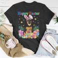Easter Bunny German Shepherd Dog With Easter Eggs Basket Unisex T-Shirt Unique Gifts