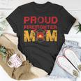 Firefighter Proud Firefighter Mom Fireman Hero V2 Unisex T-Shirt Funny Gifts