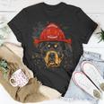 Firefighter Rottweiler Firefighter Rottweiler Dog Lover V2 Unisex T-Shirt Funny Gifts