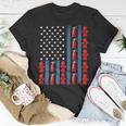 Firefighter Us American Flag Firefighter 4Th Of July Patriotic Man Woman Unisex T-Shirt Funny Gifts