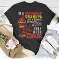 Firefighter Vintage Im A Firefighter Grandpa Definition Much Cooler Unisex T-Shirt Funny Gifts