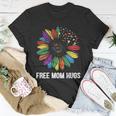 Free Mom Hugs Daisy Lgbt Pride Month Unisex T-Shirt Unique Gifts