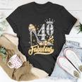 Funny Gift 40 Fabulous 40 Years Gift 40Th Birthday Diamond Crown Shoes Gift V2 Unisex T-Shirt Unique Gifts