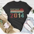 Funny Vintage 2014 Gift Funny 8 Years Old Boys And Girls 8Th Birthday Gift Unisex T-Shirt Unique Gifts