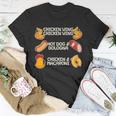 Funny Viral Chicken Wing Song Meme Unisex T-Shirt Unique Gifts