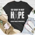 Go Gray In May Hope Brain Tumor Awareness T-Shirt Personalized Gifts