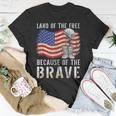 God Bless America Eagle Land Of The Free Home Of The Brave T-shirt Personalized Gifts