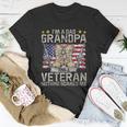 Grandpa Shirts For Fathers Day Im A Dad Grandpa Veteran T-Shirt Personalized Gifts