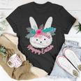 Happy Easter Flower Bunny Unisex T-Shirt Unique Gifts