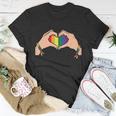 Heart Lgbt Gay Pride Lesbian Bisexual Ally Quote Unisex T-Shirt Unique Gifts