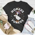 Honkus Ponkus Halloween Witch Hocus Duck Goose Funny Parody Unisex T-Shirt Funny Gifts