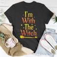 Im With The Witch Halloween Couple Matching Costume Unisex T-Shirt Funny Gifts