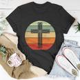 Jesus Retro Cross Christ God Faith Religious Funny Christian Unisex T-Shirt Unique Gifts