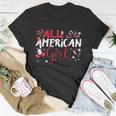 Kids All American Girl For Independence Day | Girls Patriotic Unisex T-Shirt Unique Gifts