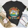 Leveled Up To 5Th Grade Back To School First Day Of School Unisex T-Shirt Unique Gifts