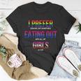 Lgbt I Prefer Cooking & Eating Out With Girls Lesbian Gay Unisex T-Shirt Unique Gifts