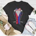 Mens 4Th Of July Tuxedo Costume Bow Tie American Flag Usa Unisex T-Shirt Unique Gifts
