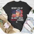 Merry 4Th Of July Biden Bike Bicycle Falls Off Funny Unisex T-Shirt Unique Gifts