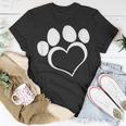 Paw Love Dog Lover Paw Print Heart Cute Dog Mom For T-shirt Personalized Gifts