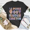 Peace Out Kindergarten Grade 2022 Happy Last Day Of School Cool Gift Unisex T-Shirt Unique Gifts