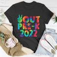 Peace Out Pregiftk 2022 Tie Dye Happy Last Day Of School Funny Gift Unisex T-Shirt Unique Gifts