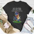 Pirate Dinosaur Funny Lets Eat Kids Punctuation Saves Lives Great Gift Unisex T-Shirt Unique Gifts
