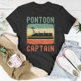 Pontoon Captain Retro Vintage Funny Boat Lake Outfit Unisex T-Shirt Unique Gifts