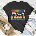Proud Mom Mothers Day Gift Lgbtq Rainbow Flag Gay Pride Lgbt Gift V2 Unisex T-Shirt Unique Gifts