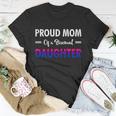 Proud Mom Of A Bisexual Daughter Lgbtq Pride Mothers Day Gift V2 Unisex T-Shirt Unique Gifts